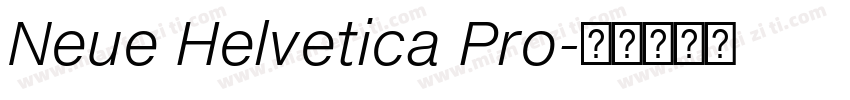 Neue Helvetica Pro字体转换